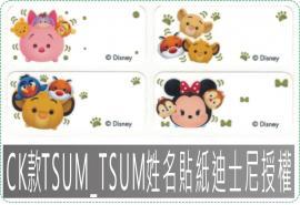 CK款TSUM_TSUM姓名貼紙迪士尼授權